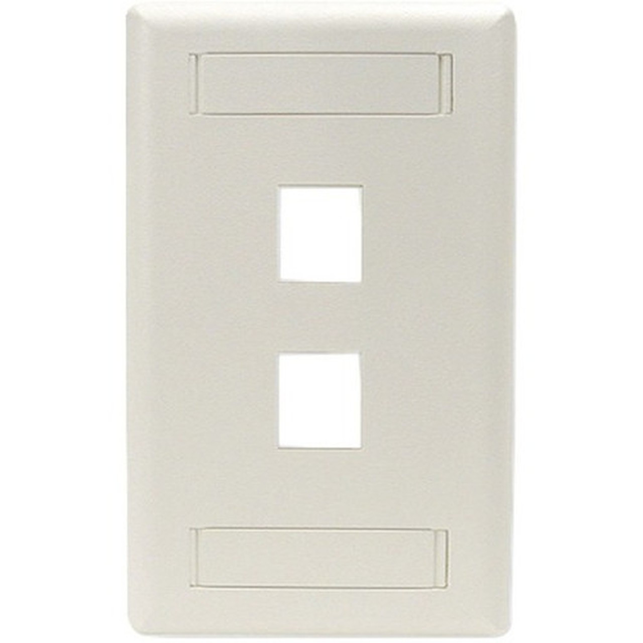 Black Box GigaStation2 1 Socket Network Faceplate - 1 x Sockets - 1-gang - Office White - TAA Compliant WPT456