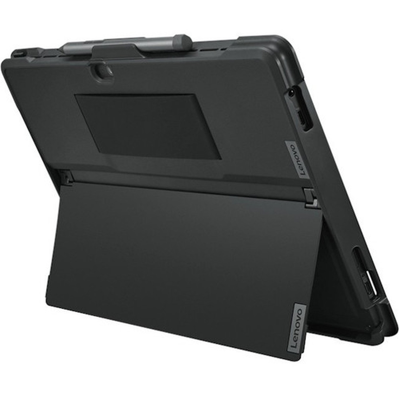 Lenovo Carrying Case Lenovo Tablet - Black - Bump Resistant Scratch Resistant Shock Absorbing Drop Resistant - Silicone Strap - - 4X41A08251