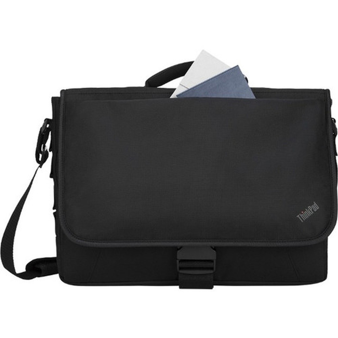 Lenovo Carrying Case Messenger for 156 Notebook - Black - Water Resistant - Nylon Polyester Exterior - Shoulder Strap Handle - x 4X40Y95215
