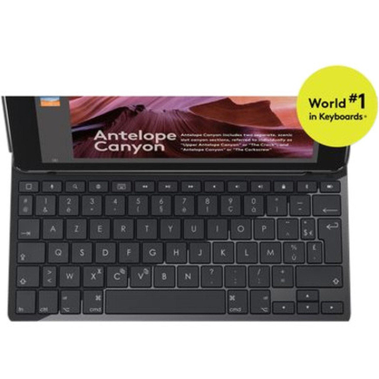 Logitech SLIM FOLIO KeyboardCover Case Folio Apple Pencil iPad 2018 iPad 2017 - Black - Water Resistant Bump Resistant Wear 920-009017
