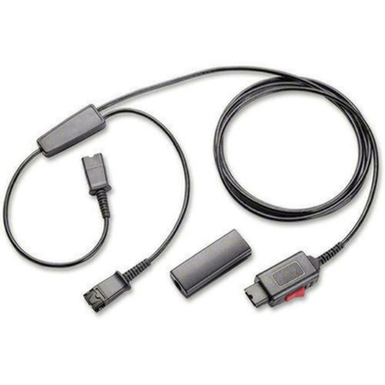 Plantronics_Y-Splitter_Adapter_-_Audio_Cable_-_First_End_1_x_Quick_Disconnect_Male_-_Second_End_2_x_Quick_Disconnect_Male_-_1_Pack_27019-03