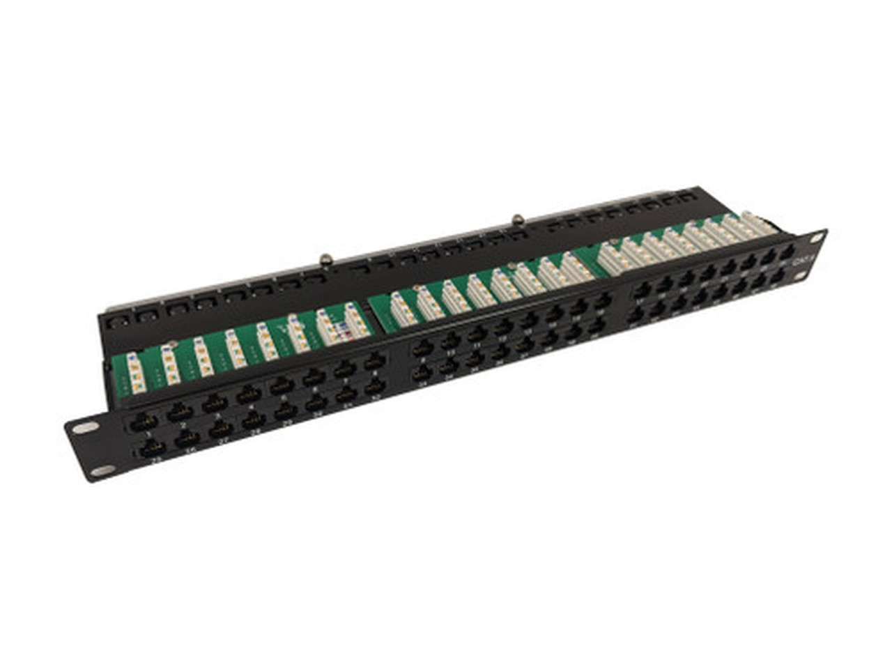 48-Port CAT6 Patch Panel 19 Rackmount 1U -  110 Punch-Down