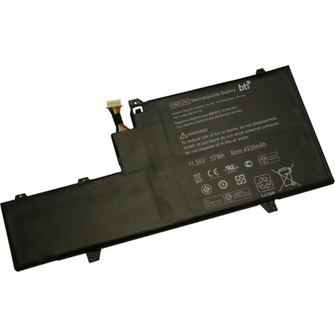 BTI Battery - Compatible OEM OM03XL 863280-855 OM03057XL-PL Compatible Model 1030 G2 X360 1030 G2 OM03XL-BTI