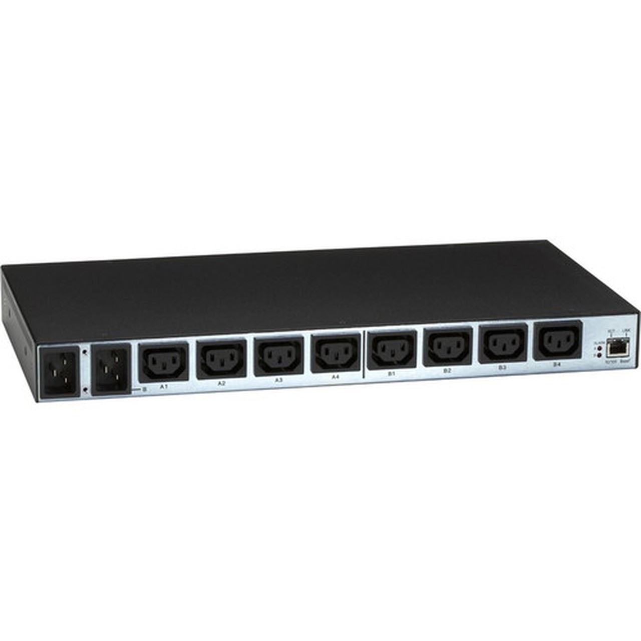 Black Box 8-Outlets PDU - C20 Inlet - 8 x IEC 60320 C13 - 230 V AC - Network RJ-45 - 1U - Horizontal - Rack-mountable PS582A-R2
