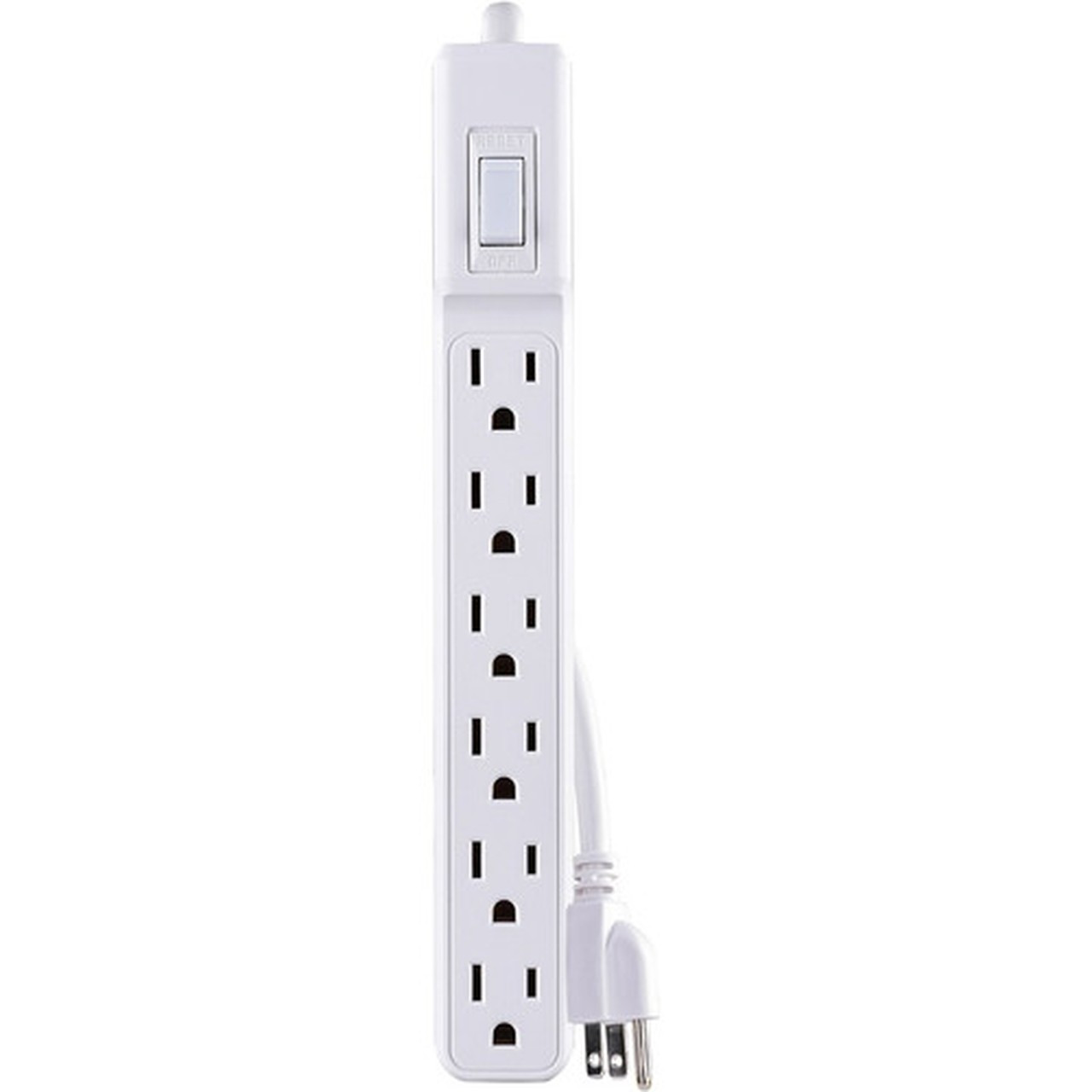 CyberPower MP1044NN Power Strip - NEMA 5-15P - 6 x NEMA 5-15R - 2 ft Cord - 125 V AC Voltage - White MP1044NN