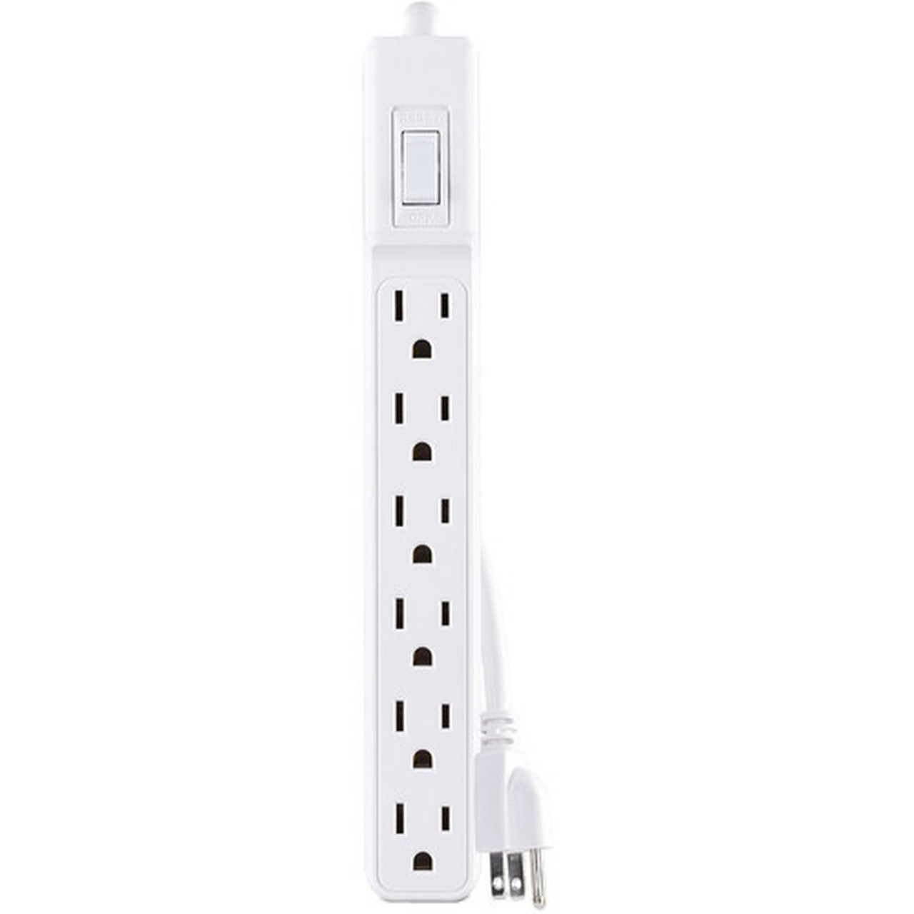 CyberPower MP1044NN Power Strip - NEMA 5-15P - 6 x NEMA 5-15R - 2 ft Cord - 125 V AC Voltage - White MP1044NN