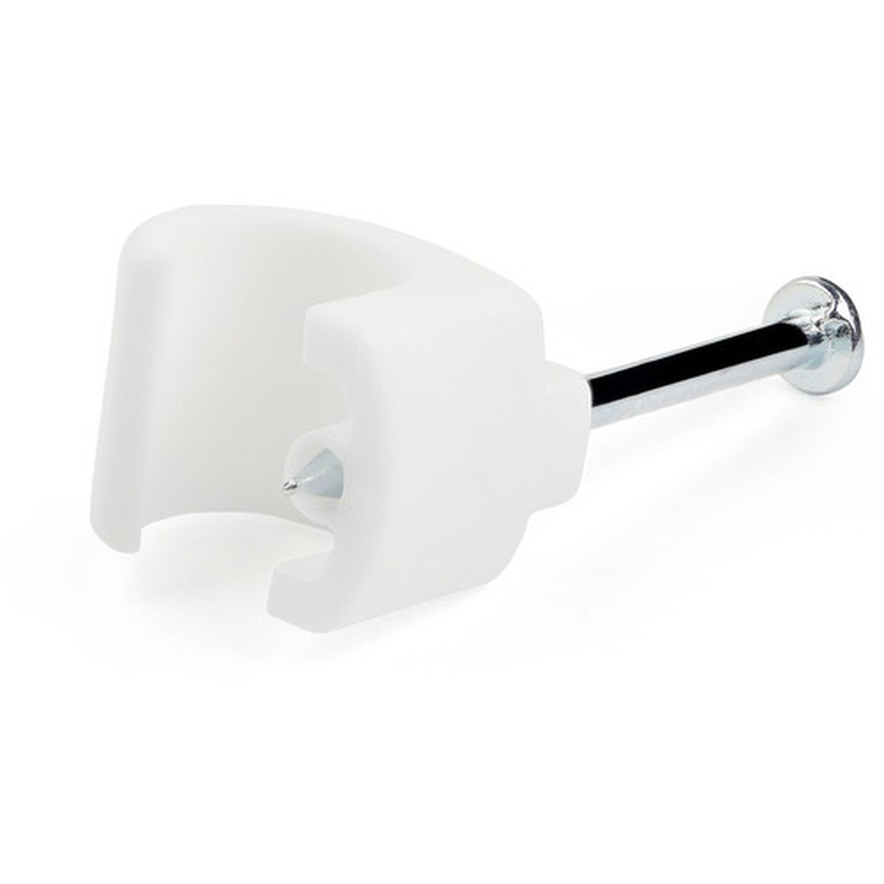 StarTechcom 100 Pk L Cable Clips w Nail - Reusable Nail-in Clamps - Cord MountingHolding Clips - Cable Tacks Wire Fasteners White CBMNMCC3