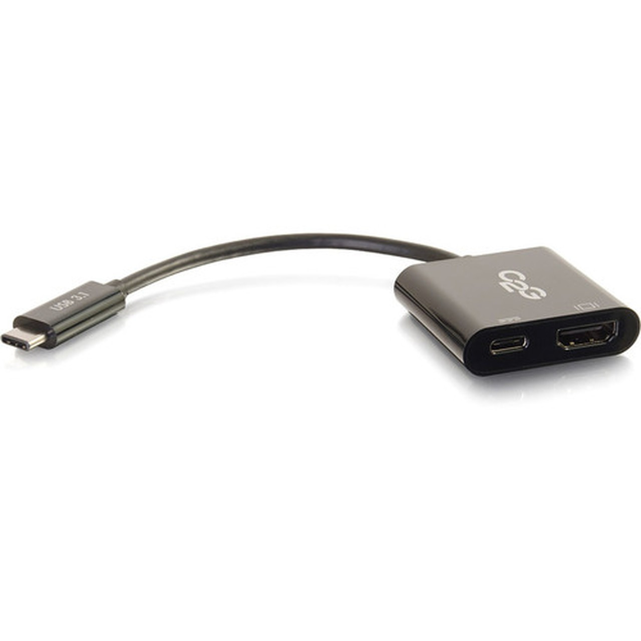 C2G USB C to HDMI AV Adapter Converter with Power Delivery 4K 30Hz - Black - USB 31 Type C - 1 x HDMI HDMI - 4096 x 2160 Supported 29531