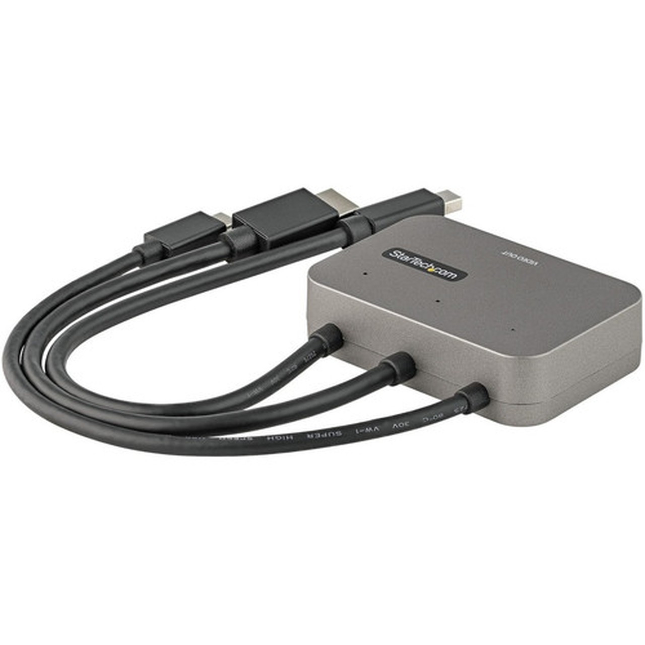StarTechcom 3-in-1 Multiport to HDMI Adapter 4K 60Hz USB-C HDMI or Mini DP to HDMI Video Converter Conference Room Digital AV - to CDPHDMDP2HD
