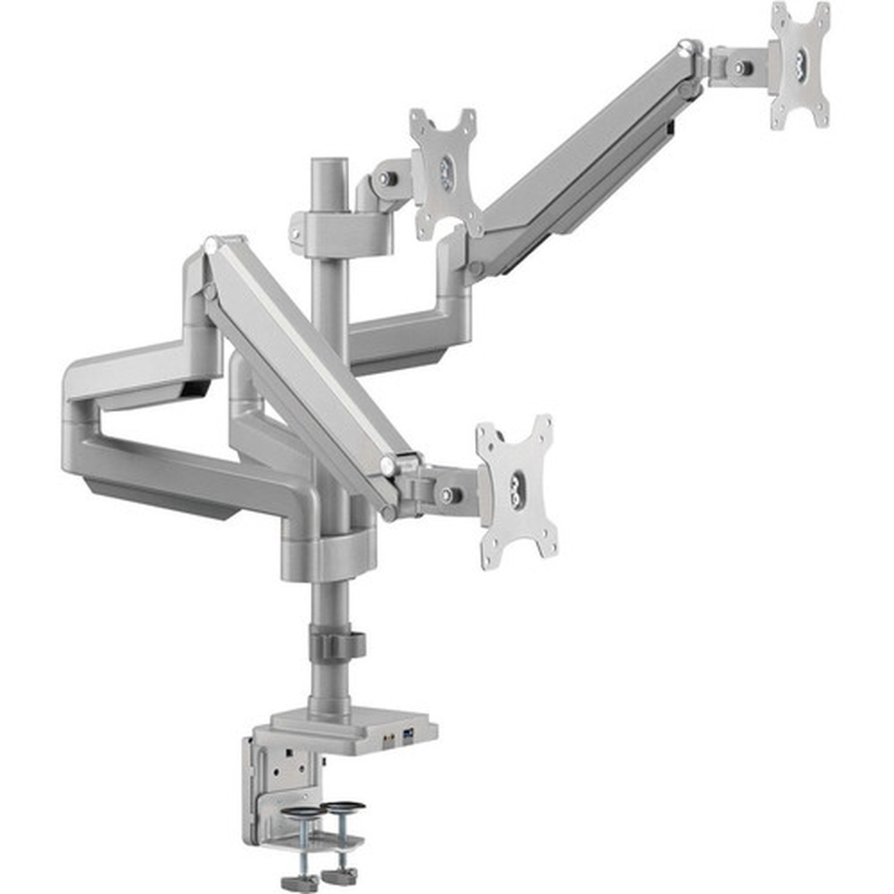 Tripp Lite DDR1730TAL Desk Mount for Flat Panel Display Monitor HDTV - Silver - 3 Displays Supported - 30 Screen Support - 2096 DDR1730TAL