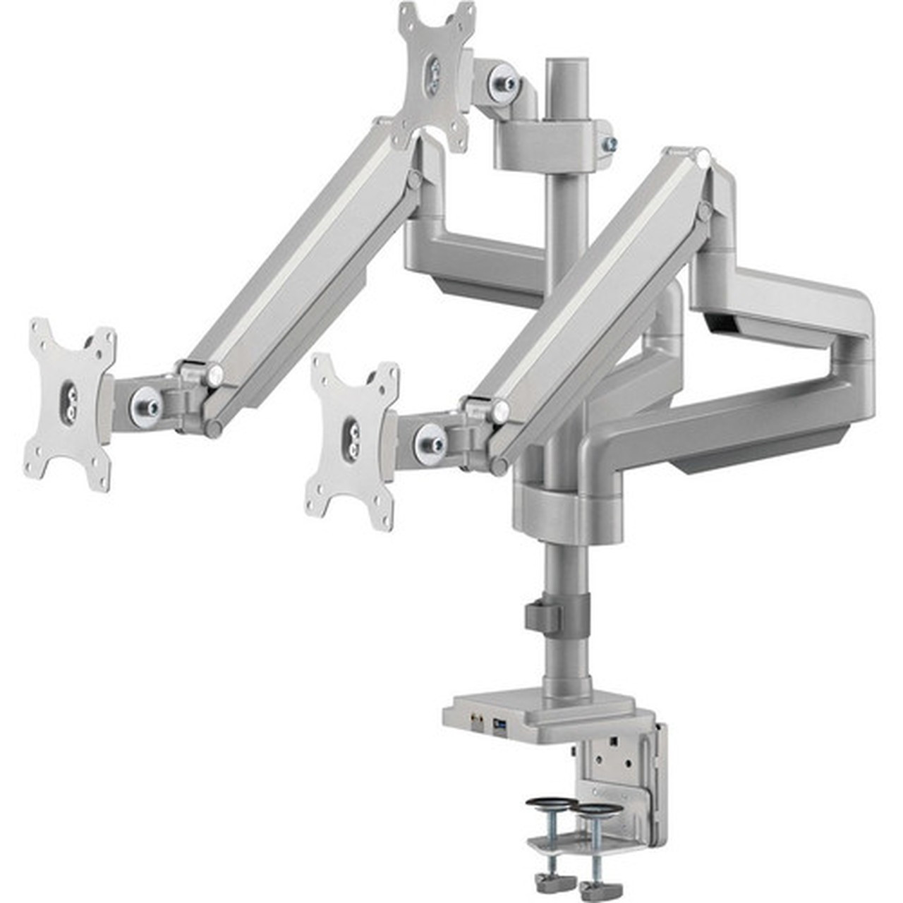 Tripp Lite DDR1730TAL Desk Mount for Flat Panel Display Monitor HDTV - Silver - 3 Displays Supported - 30 Screen Support - 2096 DDR1730TAL