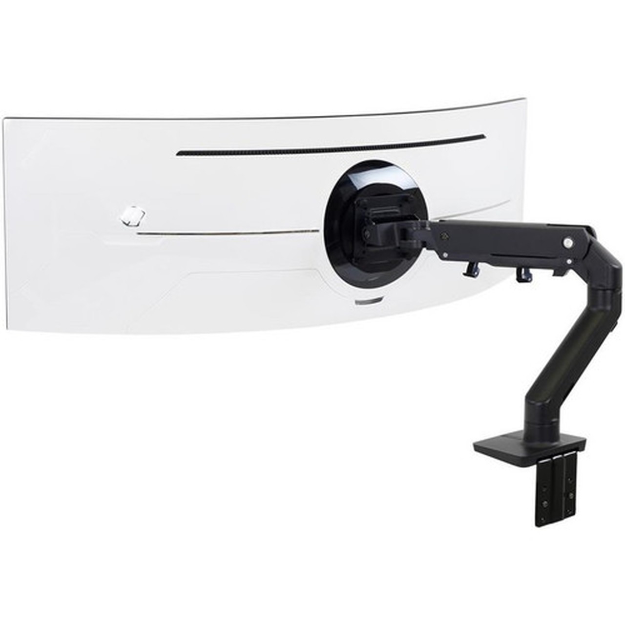 Ergotron Desk Mount for Monitor Curved Screen Display - Matte Black - Yes - 49 Screen Support - 1905 kg Load Capacity - 100 x 100 45-647-224
