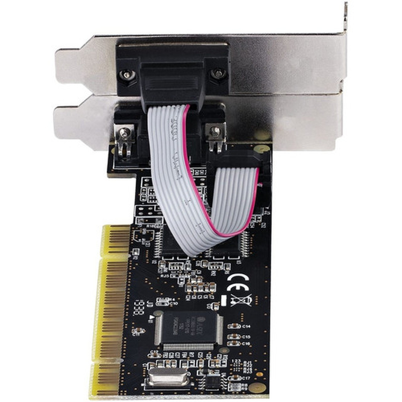 StarTechcom 2-Port PCI RS232 Serial Adapter Card Dual Serial DB9 Ports ExpansionController Card WindowsLinux StandardLow - PCI PCI2S5502
