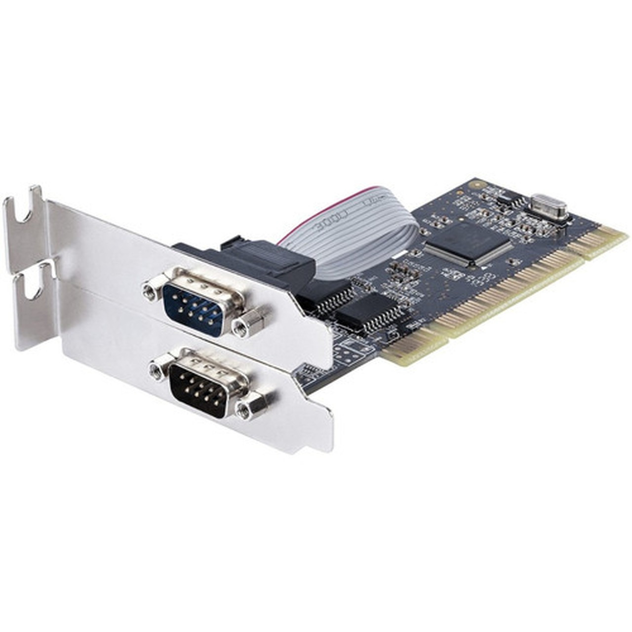 StarTechcom 2-Port PCI RS232 Serial Adapter Card Dual Serial DB9 Ports ExpansionController Card WindowsLinux StandardLow - PCI PCI2S5502