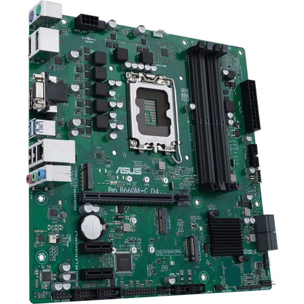 Asus B660M-C D4-CSM Desktop Motherboard - Intel Chipset - Socket LGA-1700 - Intel Optane Memory Ready - Micro ATX - Pentium Gold Core PRO B660M-C D4-CSM