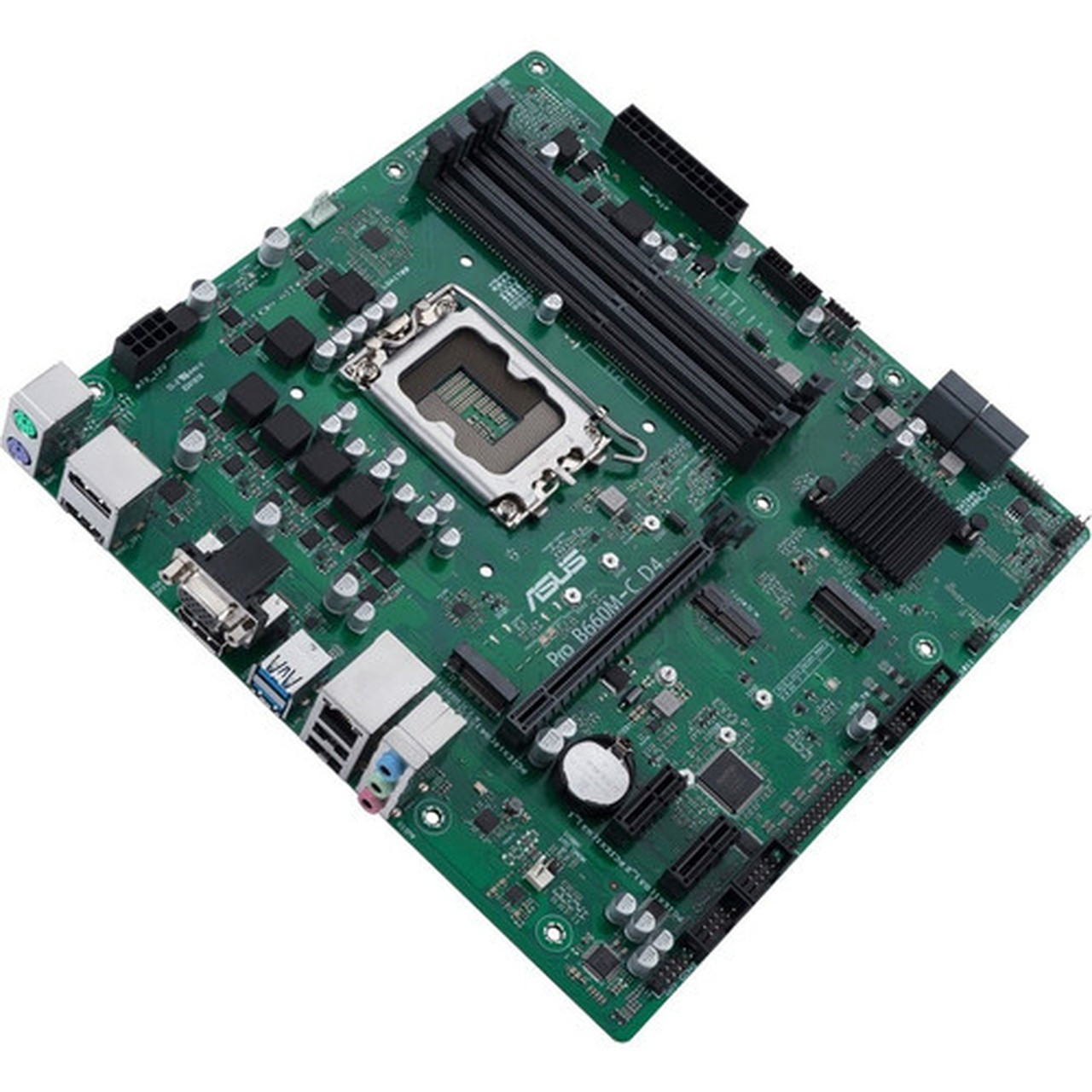 Asus B660M-C D4-CSM Desktop Motherboard - Intel Chipset - Socket LGA-1700 - Intel Optane Memory Ready - Micro ATX - Pentium Gold Core PRO B660M-C D4-CSM