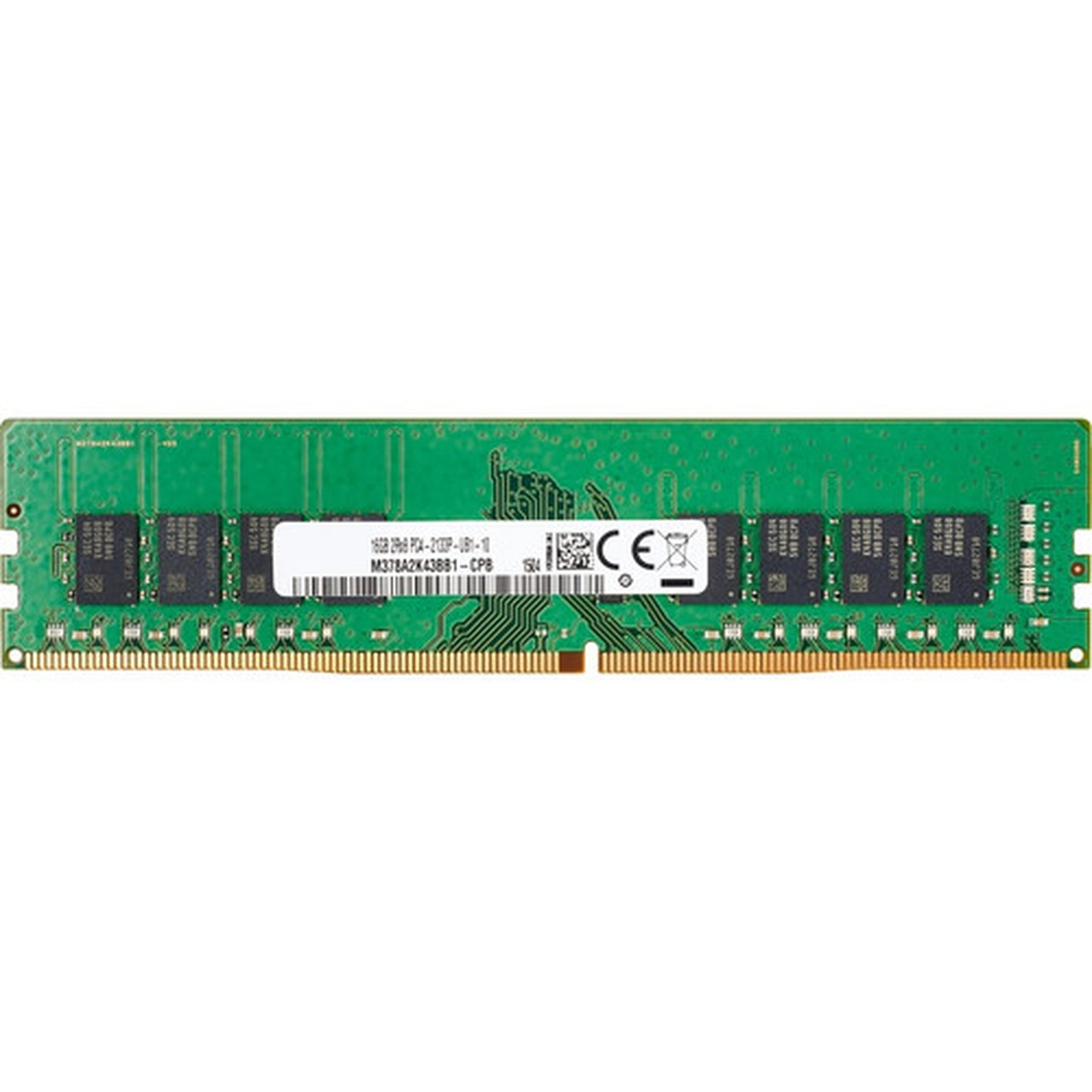 HP 8GB DDR4 SDRAM Memory Module - For Desktop PC - 8 GB 1 x 8GB - DDR4-3200PC4-25600 DDR4 SDRAM - 3200 MHz - Unbuffered - 288-pin - 13L76AT