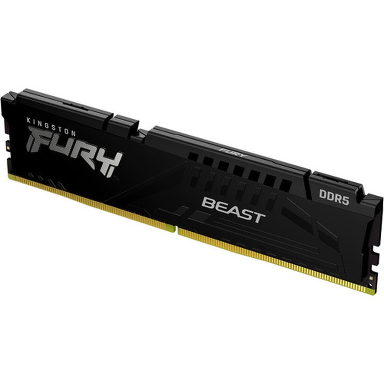 Kingston FURY Beast 16GB DDR5 SDRAM Memory Module - For Motherboard - 16 GB 1 x 16GB DDR5 SDRAM - 5200 MHz - CL40 - 125 V - On-die KF552C40BB-16