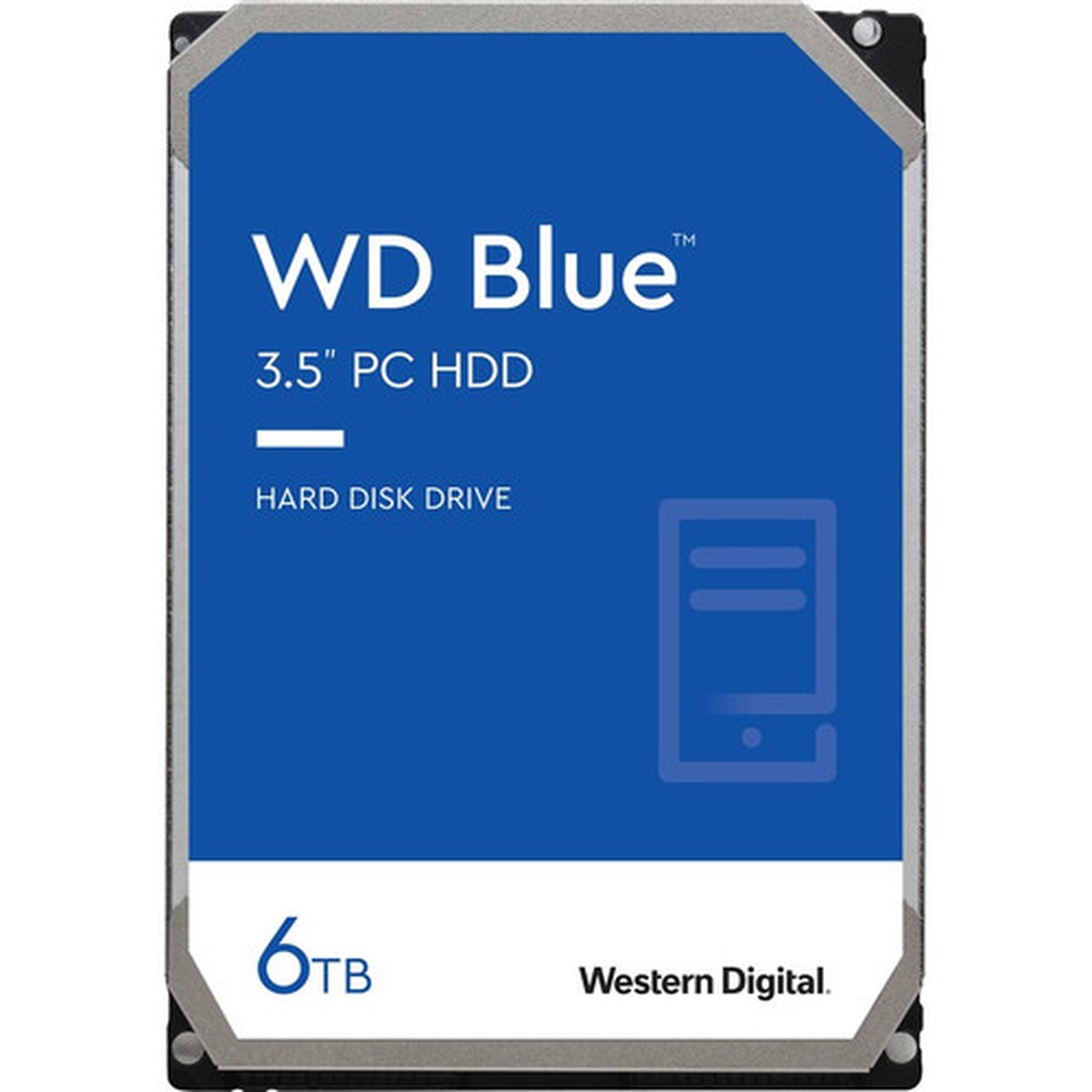 Western Digital Blue WD60EZAZ 6 TB Hard Drive - 35 Internal - SATA SATA600 - Desktop PC Device Supported - 5400rpm - 2 Year WD60EZAZ