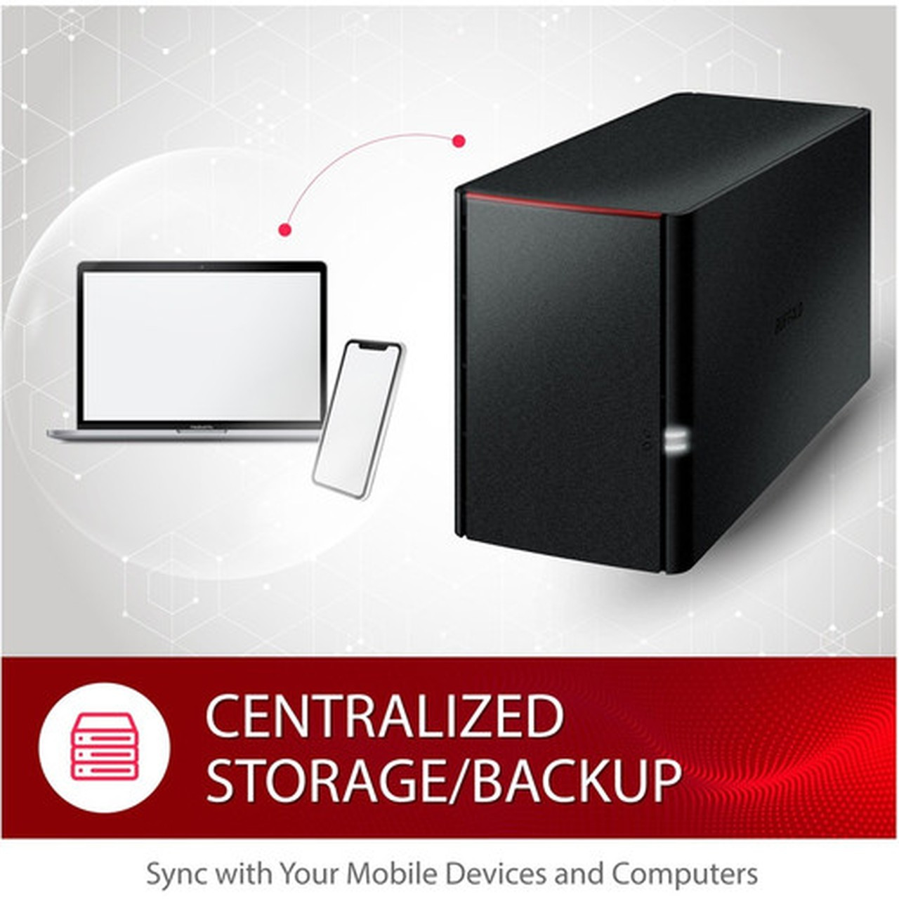 BUFFALO LinkStation SoHo 220 2-Bay 4TB Home Office Private Cloud Data Storage with Hard Drives IncludedComputer Network Attached - - LS220D0402B
