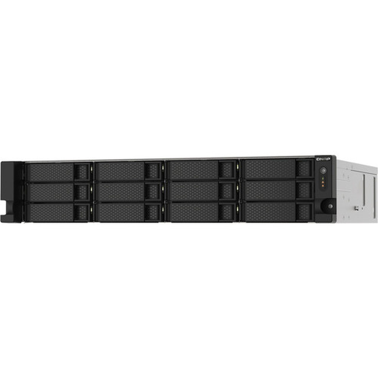 QNAP TS-1273AU-RP-8G SANNAS Storage System - AMD Ryzen V1500B Quad-core 4 Core 220 GHz - 12 x HDD Supported - 0 x HDD Installed - TS-1273AU-RP-8G-US