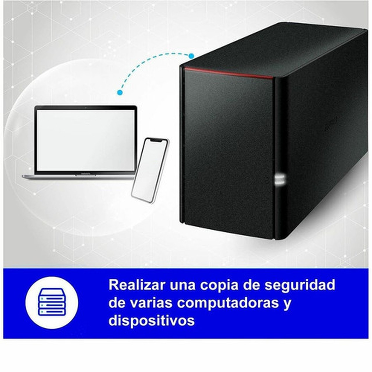 BUFFALO LinkStation 220 12TB NAS Home Office Private Cloud Data Storage with HDD Hard Drives IncludedComputer Network Attached Server LS220D1202