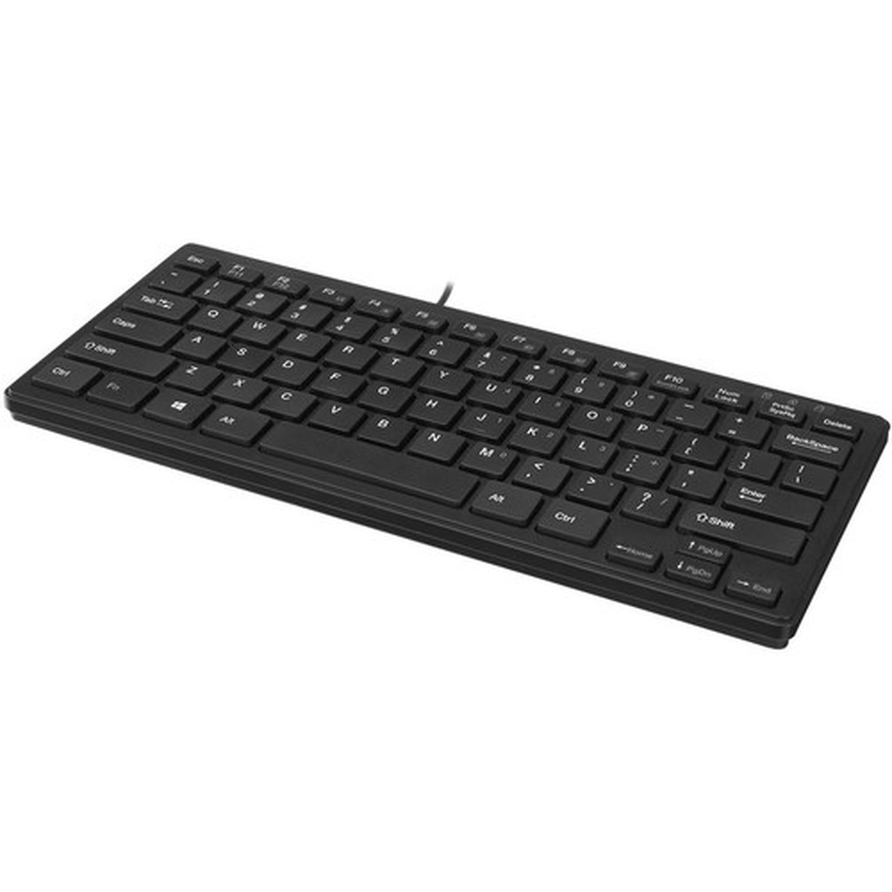 Adesso SlimTouch Mini Keyboard - Cable Connectivity - USB Interface - 78 Key - English US - QWERTY Layout - Desktop Computer - - - AKB-111UB