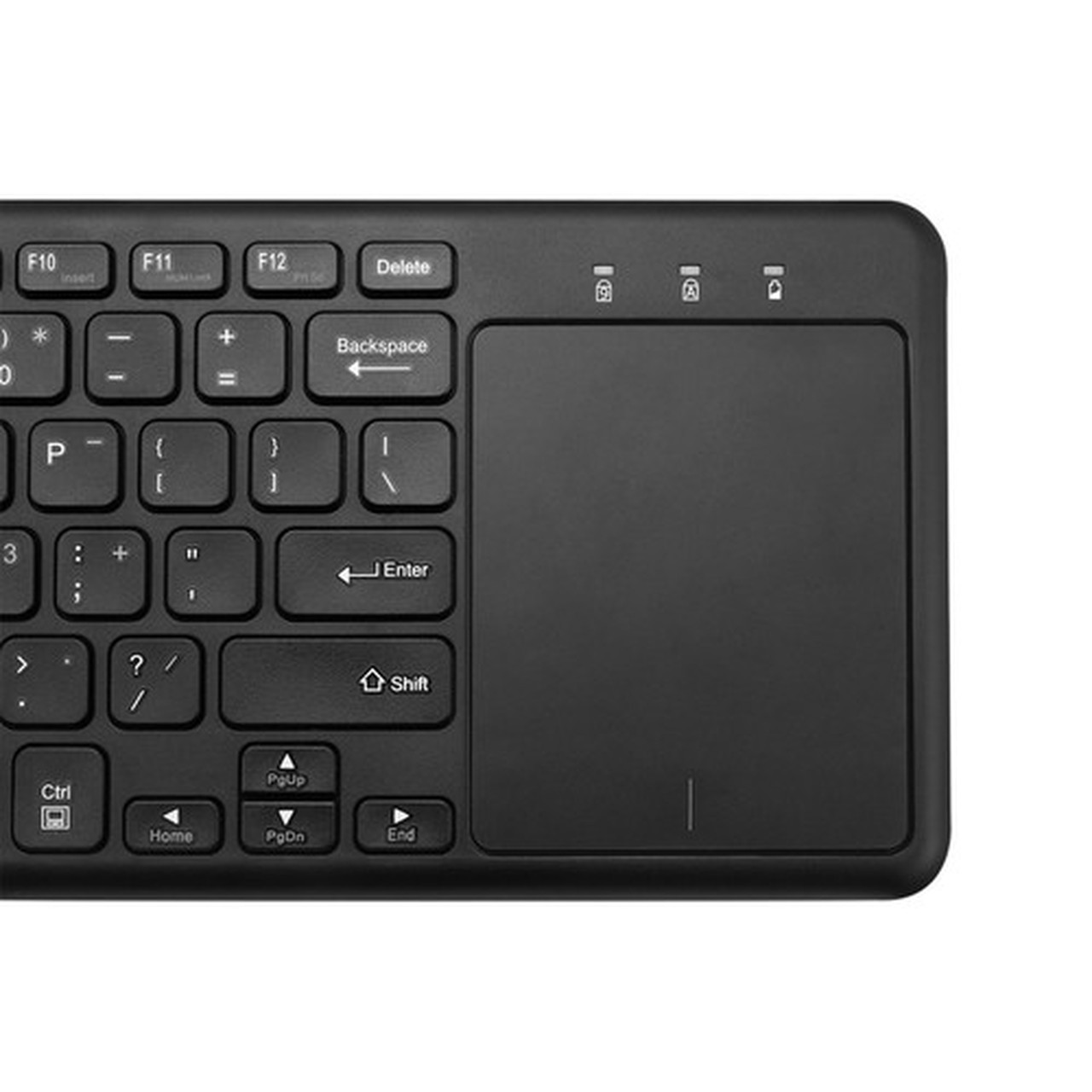 Adesso Wireless Keyboard with Built-in Touchpad - Wireless Connectivity - RF - 30 ft 9144 mm - 240 GHz - USB Interface - 78 Key Key WKB-4050UB