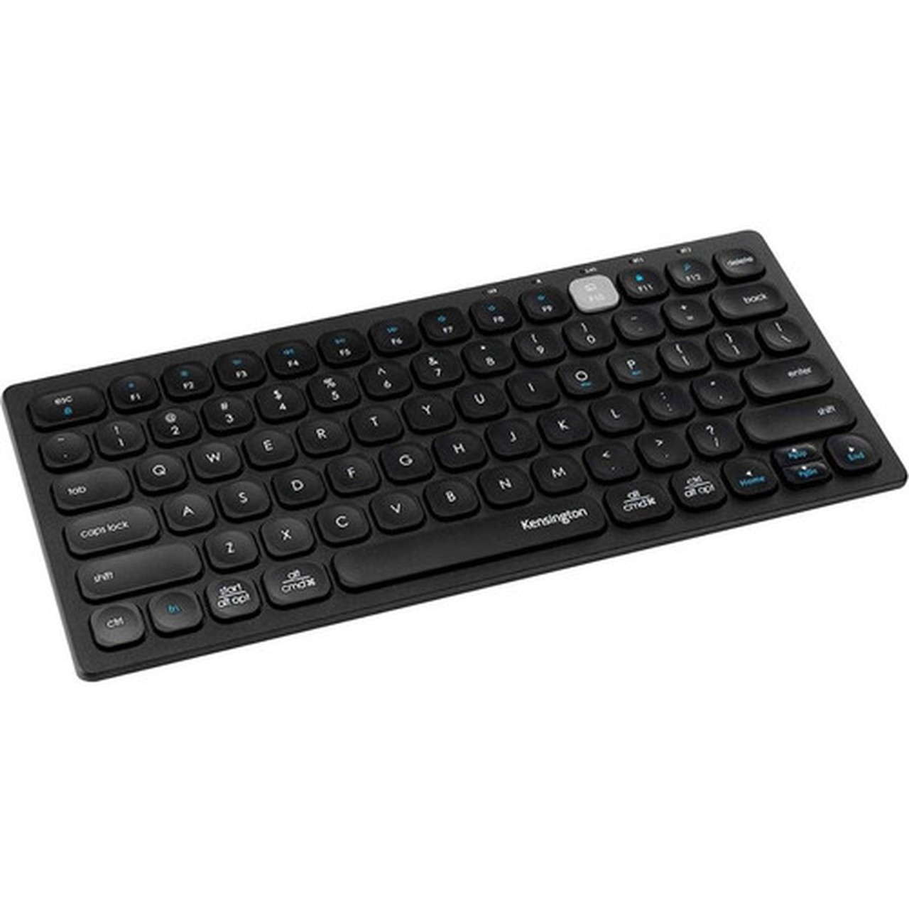 Kensington Multi-Device Dual Wireless Compact Keyboard - Wireless Connectivity - BluetoothRF - 240 GHz - USB Interface Multimedia - K75502US