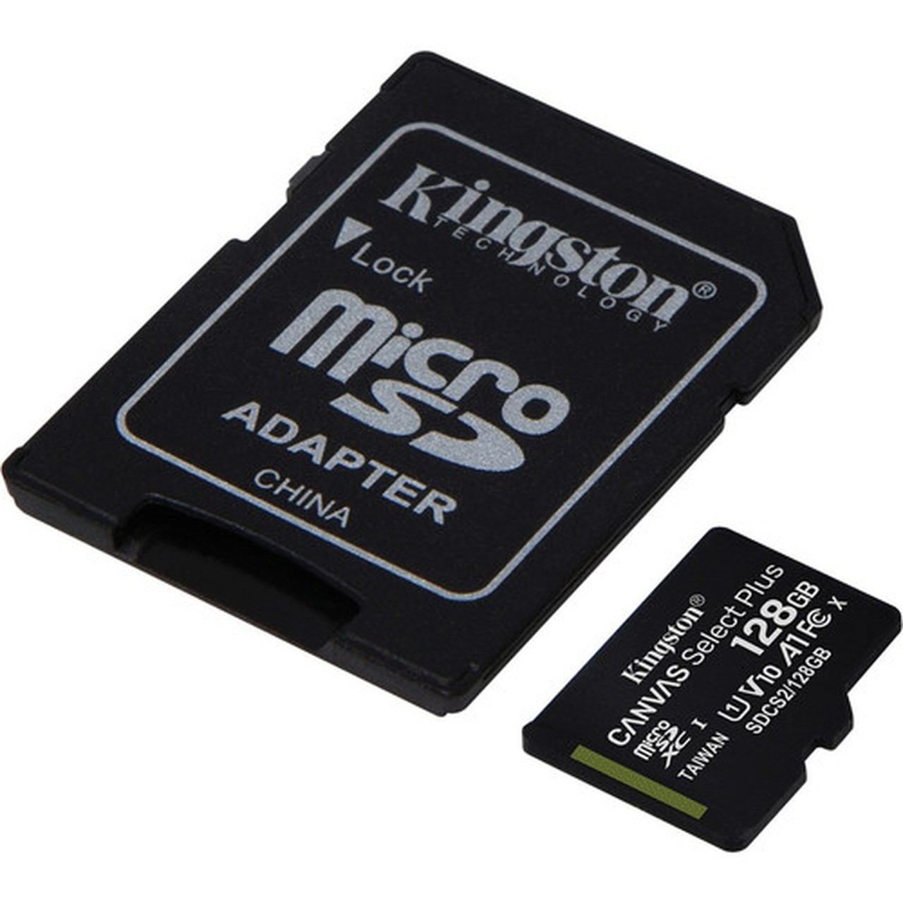 Kingston Canvas Select Plus 128 GB Class 10UHS-I U1 V10 microSDXC - 1 Pack - 100 MBs Read - Lifetime Warranty SDCS2128GBCR
