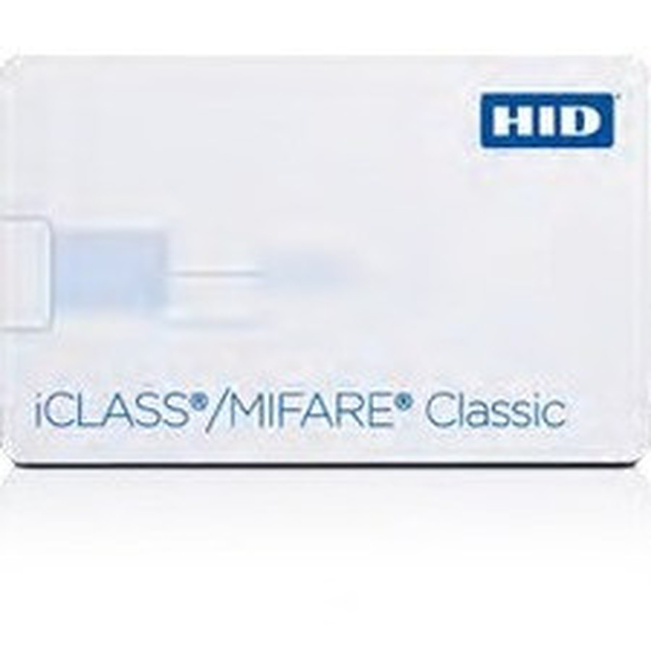 HID iCLASSMIFARE Classic ID Card - Printable - Smart Card - 337 8560 mm x 213 5398 mm Length - White - PolyesterPVC 2623HNPGGMNNN