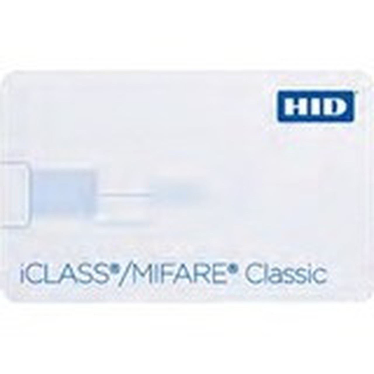 HID iCLASSMIFARE Classic ID Card - Printable - Smart Card - 337 8560 mm x 213 5398 mm Length - White - PolyesterPVC 2634PNPGGMNNM