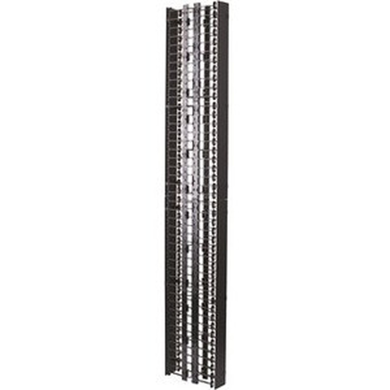 Ortronics DVMS706 Cable Manager - Cable Manager - Black Powder Coat - Aluminum Polycarbonate DVMS706