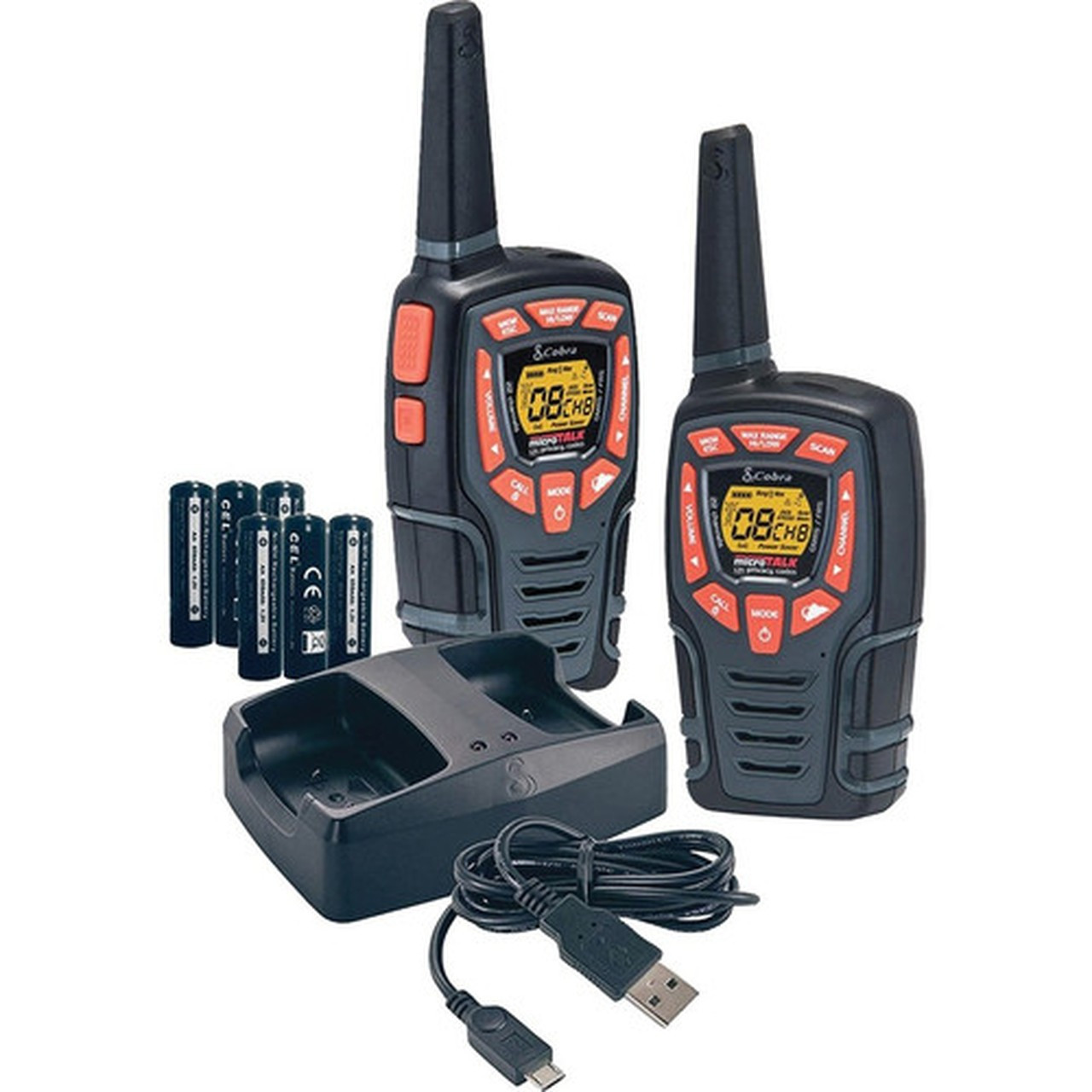 Cobra ACXT545C Microtalk Two-Way Radio - 22 Radio Channels - 10 to 22 UHFFM - Upto 158400 ft 48280320 mm - Hands-free Built-in - - ACXT545