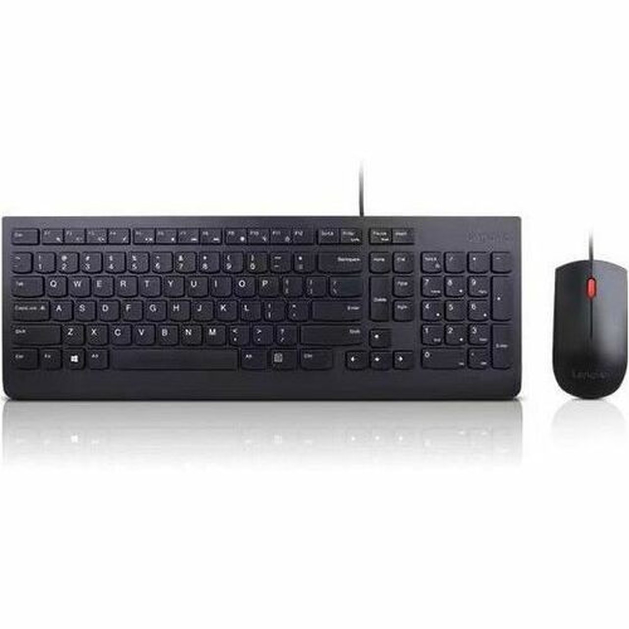 Lenovo Lenovo Essential Wired Combo Keyboard and Mouse French Canadian 058 - USB Type A Membrane Cable Keyboard - 3 Key - French - - 4X30L79896