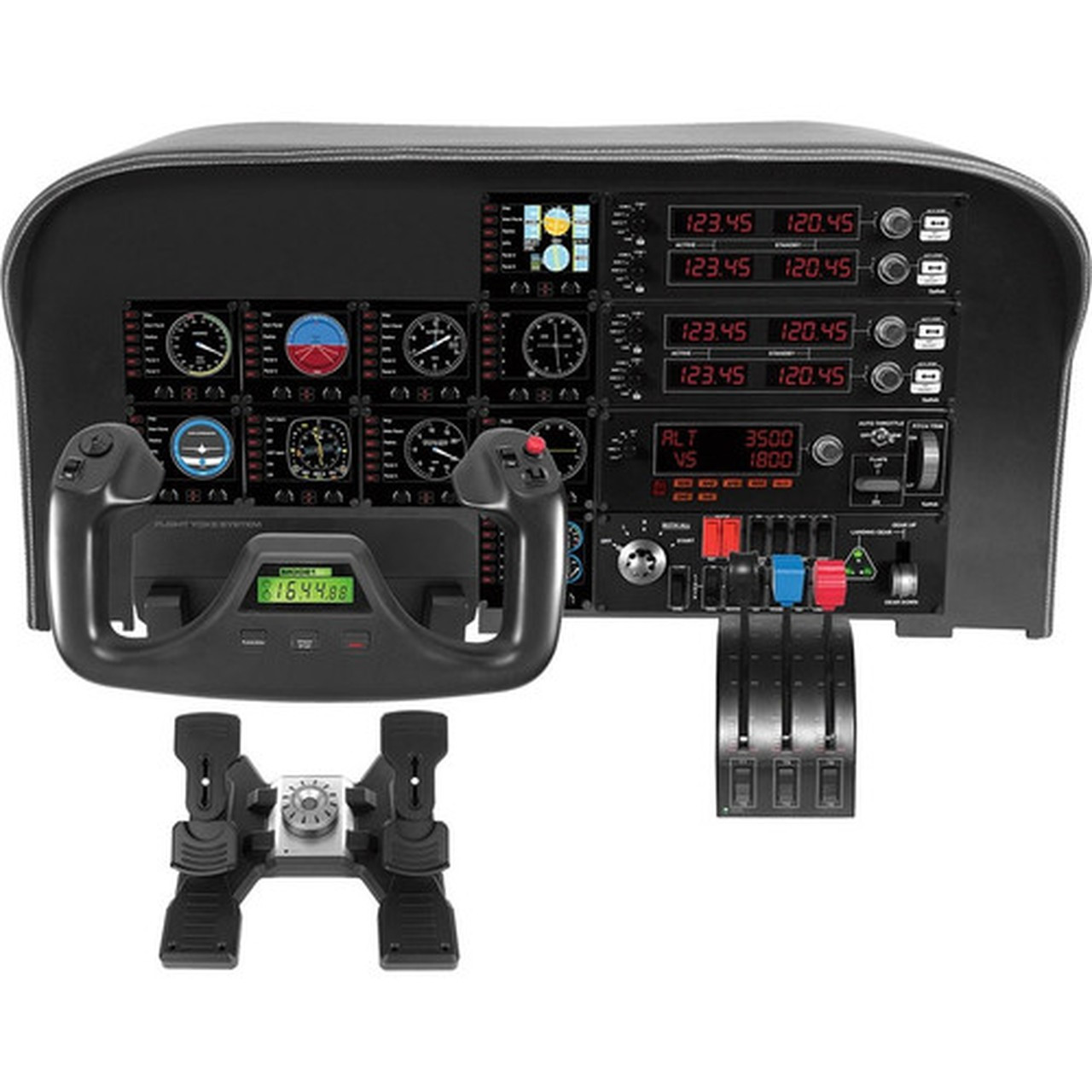 Saitek Flight Switch Panel Professional Simulation Switch Controller - Cable - USB - PC - White 945-000030