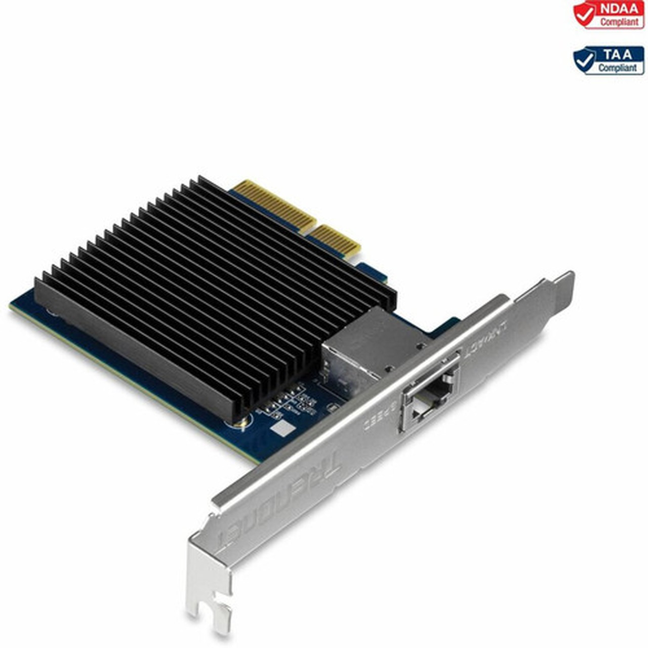 TRENDnet 10 Gigabit PCIe Network Adapter Converts A PCIe Slot Into A 10G Ethernet Port Supports 8021Q Vlan Includes Standard  - TEG-10GECTX
