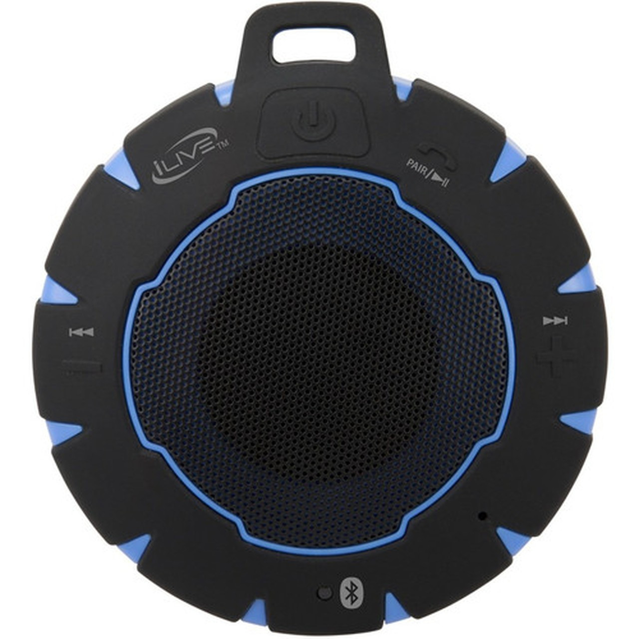 iLive ISBW157BU Portable Bluetooth Speaker System - Black Blue - Battery Rechargeable - 1 Pack ISBW157BU