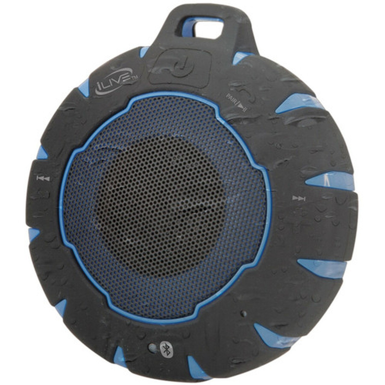 iLive ISBW157BU Portable Bluetooth Speaker System - Black Blue - Battery Rechargeable - 1 Pack ISBW157BU