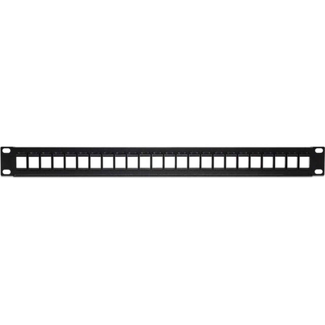 TRENDnet 24-Port Blank Keystone 1U Patch Panel 1U 19 Metal Rackmount Housing Recommended With TC-K25C6  TC-K50C6 Cat6 Keystone - TC-KP24