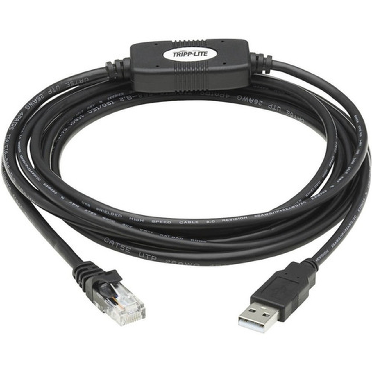 Tripp Lite U009-010-RJ45-X USB to RJ45 Rollover Console Cable MM Black 10 ft - 10 ft RJ-45USB Data Transfer Cable for Switch - U009-010-RJ45-X