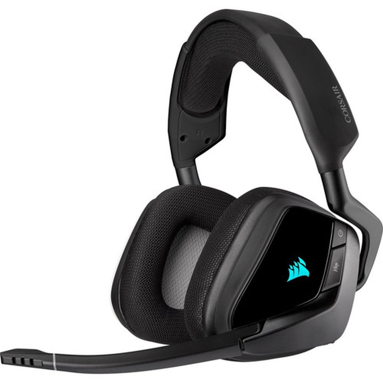 Corsair VOID RGB ELITE Wireless Premium Gaming Headset with 71 Surround Sound - Carbon - Stereo - Wireless - 40 ft - 32 Ohm - 20 Hz - CA-9011201-NA