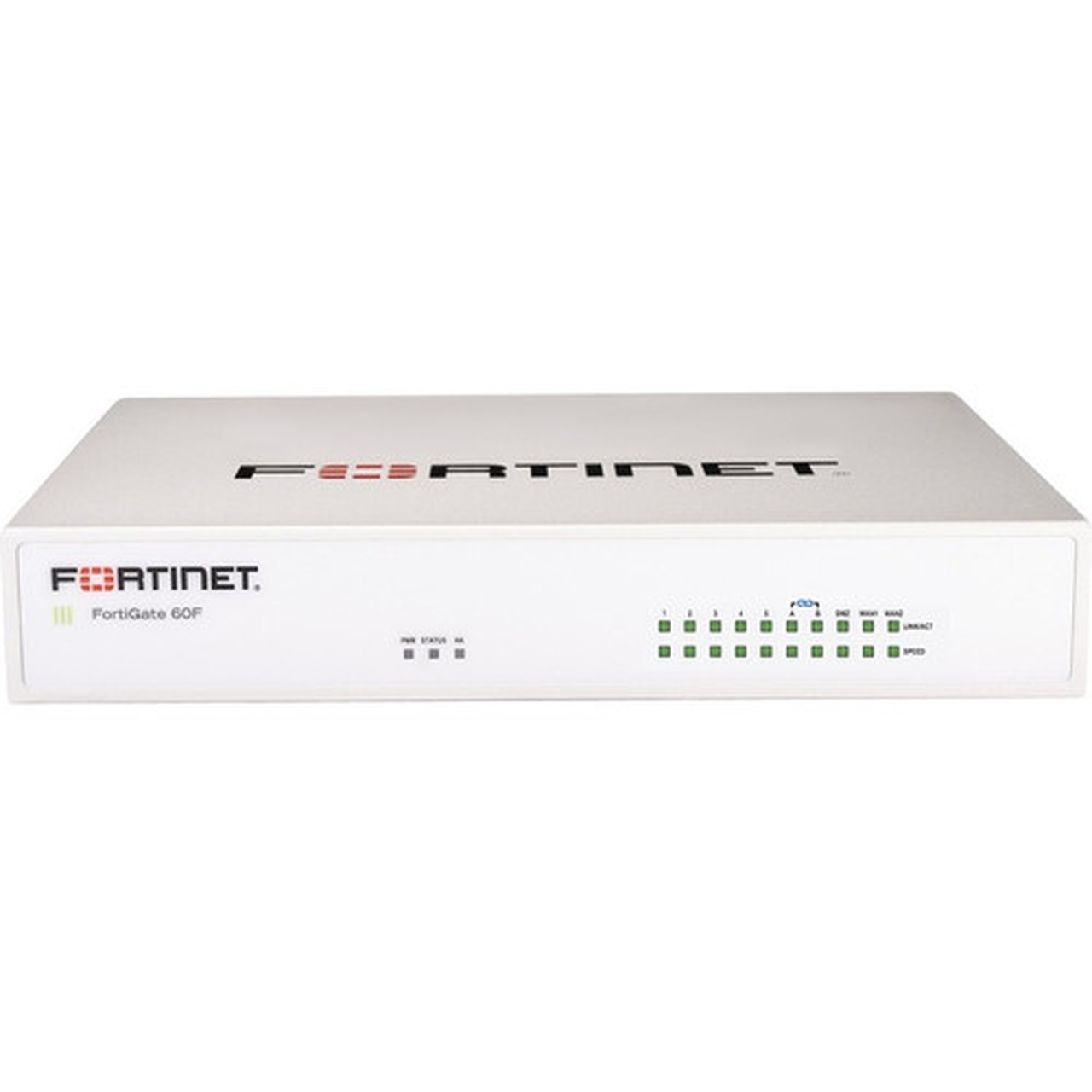 Fortinet FG-60F Network SecurityFirewall Appliance - 10 Port - 101001000Base-T - Gigabit Ethernet - 200 VPN - 10 x RJ-45 - Desktop FG-60F