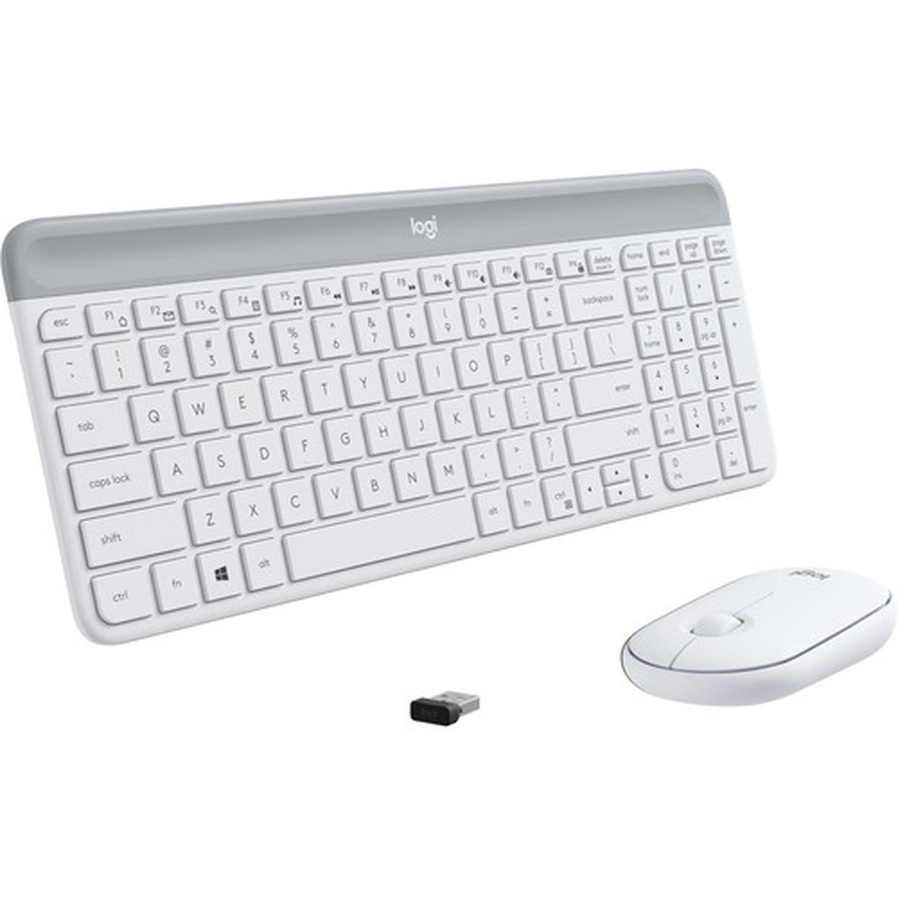Logitech Slim Wireless Keyboard and Mouse Combo MK470 - USB Wireless RF - USB Wireless RF - Optical - 1000 dpi - 3 Button - Scroll - - 920-009443