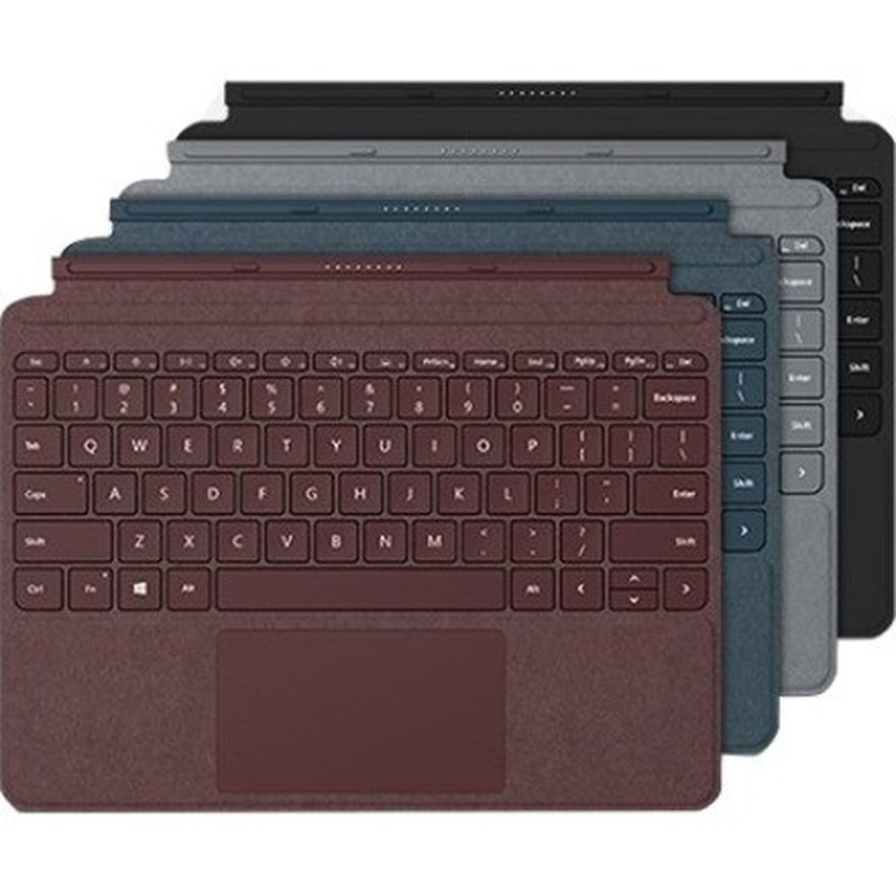 Microsoft Type Cover KeyboardCover Case Microsoft Surface Go 2 Surface Go Tablet - Black - Stain Resistant - MicroFiber Body - 748 KCN-00023