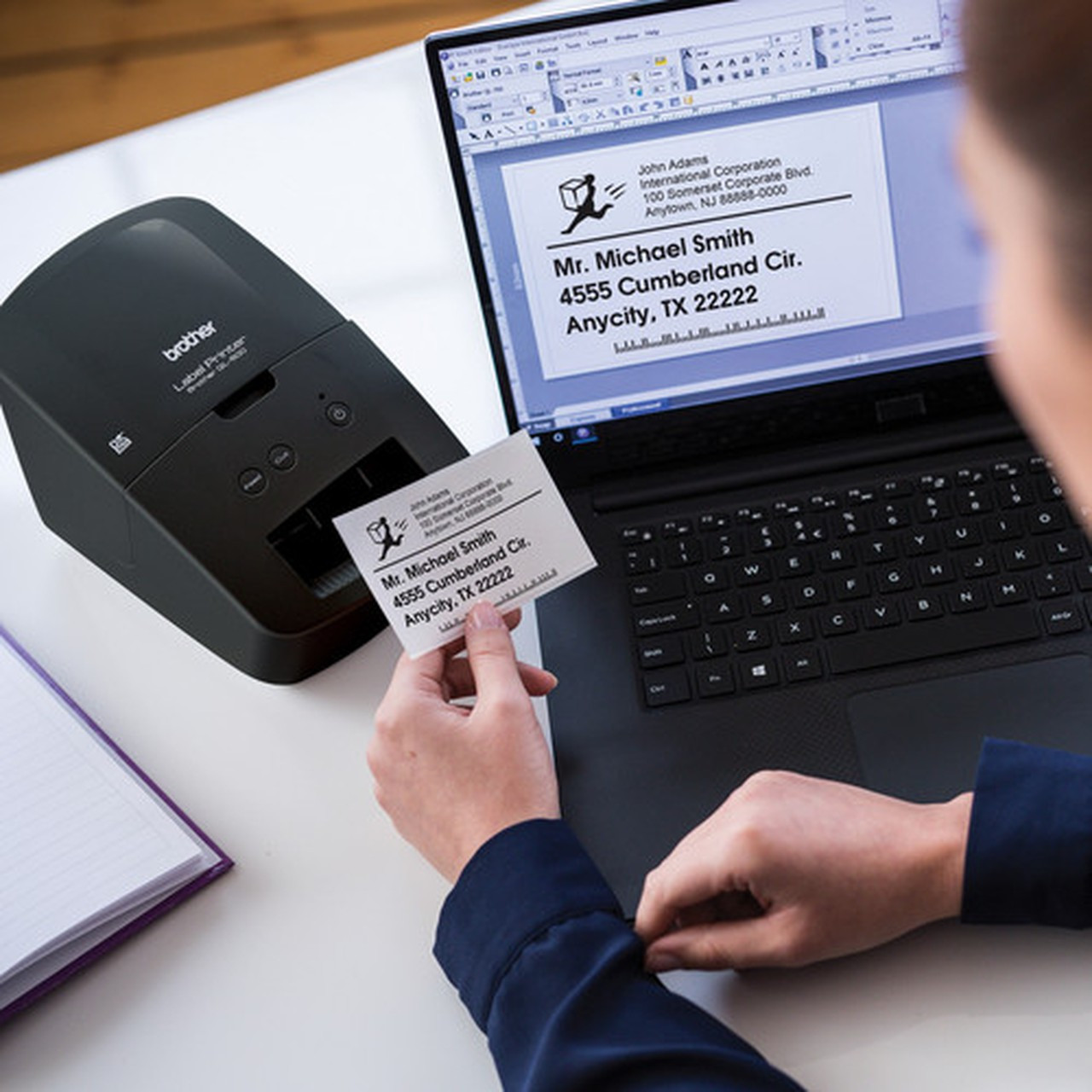 Brother QL-600 Desktop Direct Thermal Printer - Monochrome - Label Print - USB - 240 Print Width - 71 mms Mono - 300 x 600 dpi - x QL600