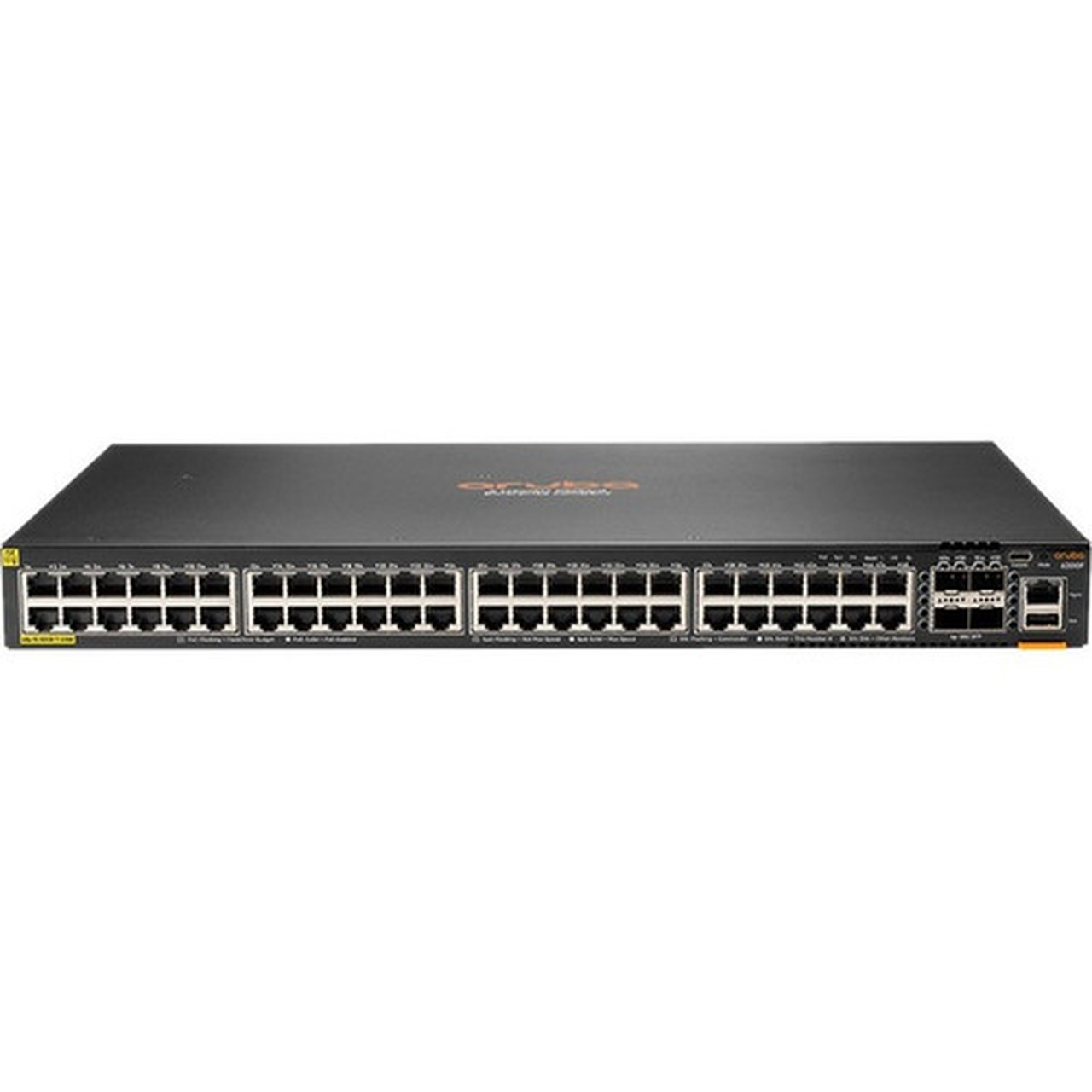 Aruba 6200F 48G Class4 PoE 4SFP 370W Switch - 48 Ports - Manageable - 3 Layer Supported - Modular - 76 W Power Consumption - 370 W - JL727AABA