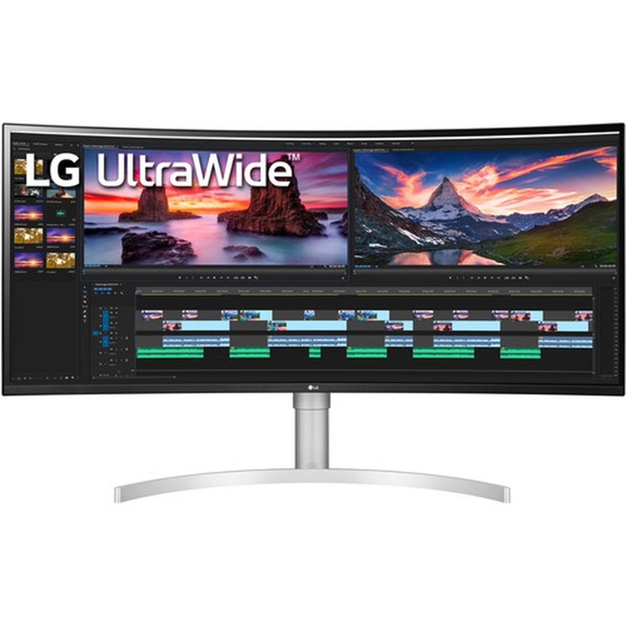 LG Ultrawide 38WN95C-W 38 UW-QHD Curved Screen Gaming LCD Monitor - 219 - 3800 96520 mm Class - Nano In-plane Switching Nano 38WN95C-W