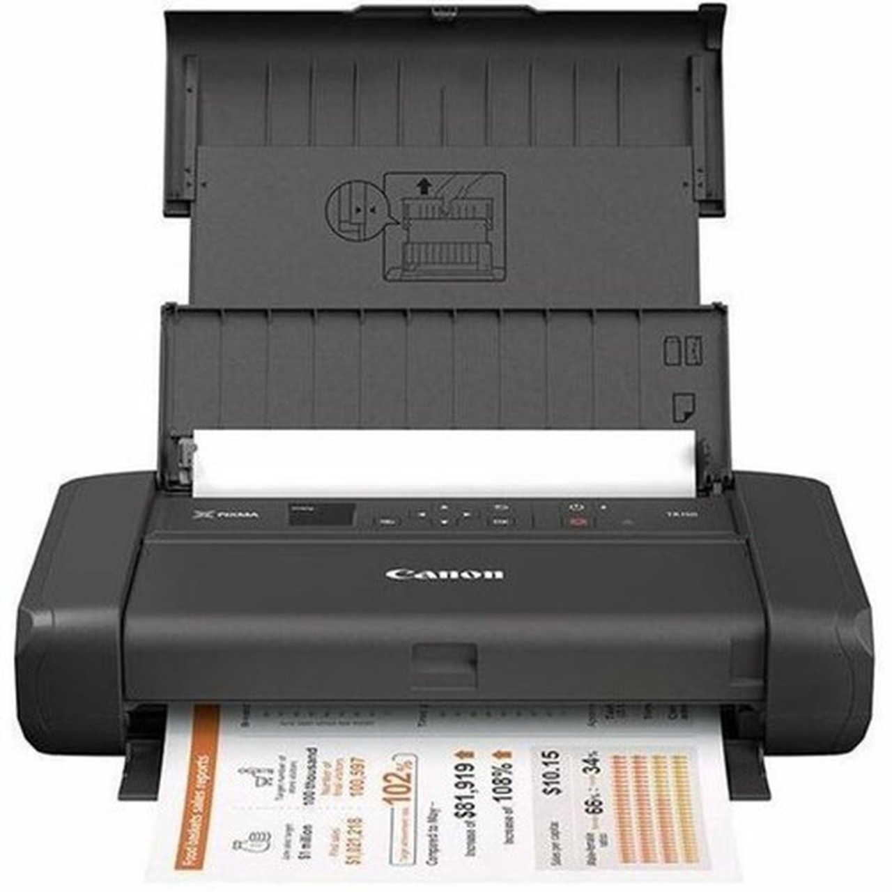 Canon PIXMA TR150 Portable Wireless Inkjet Printer - Color - 4800 x 1200 dpi Print - 50 Sheets Input - Wireless LAN - Apple AirPrint 4167C023