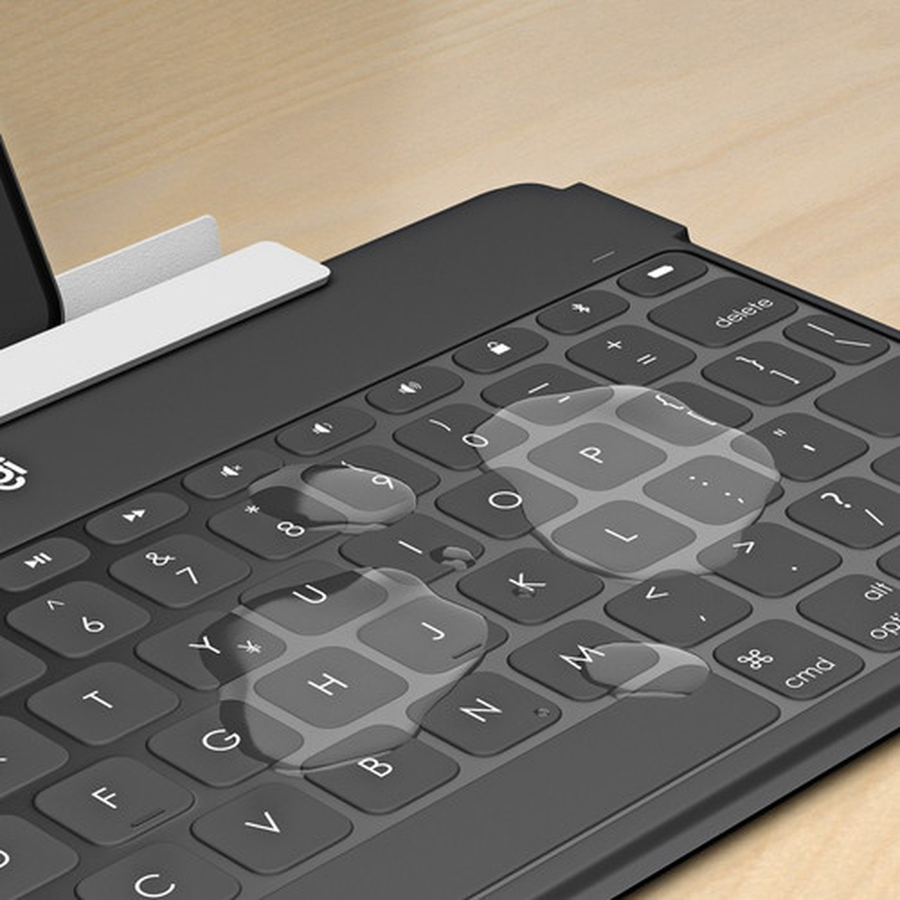 Logitech Keys-To-Go Keyboard - Wireless Connectivity - Bluetooth - iPhone iPad Apple TV - iOS - Scissors Keyswitch - Blush 920-010039